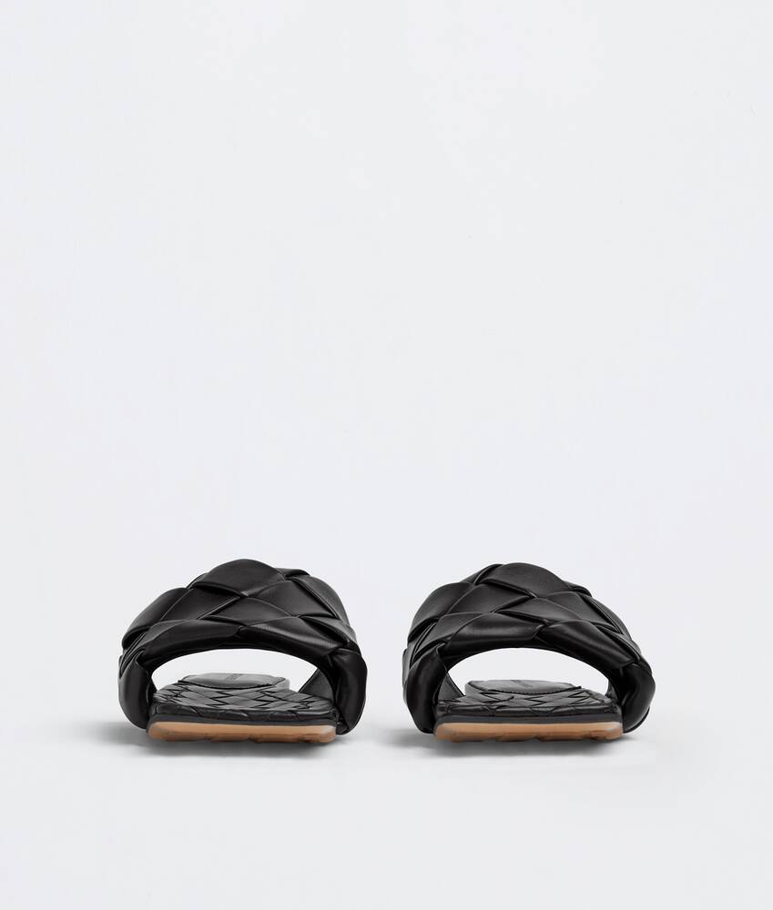 Women's Lido Flat Sandal in Black | Bottega Veneta US