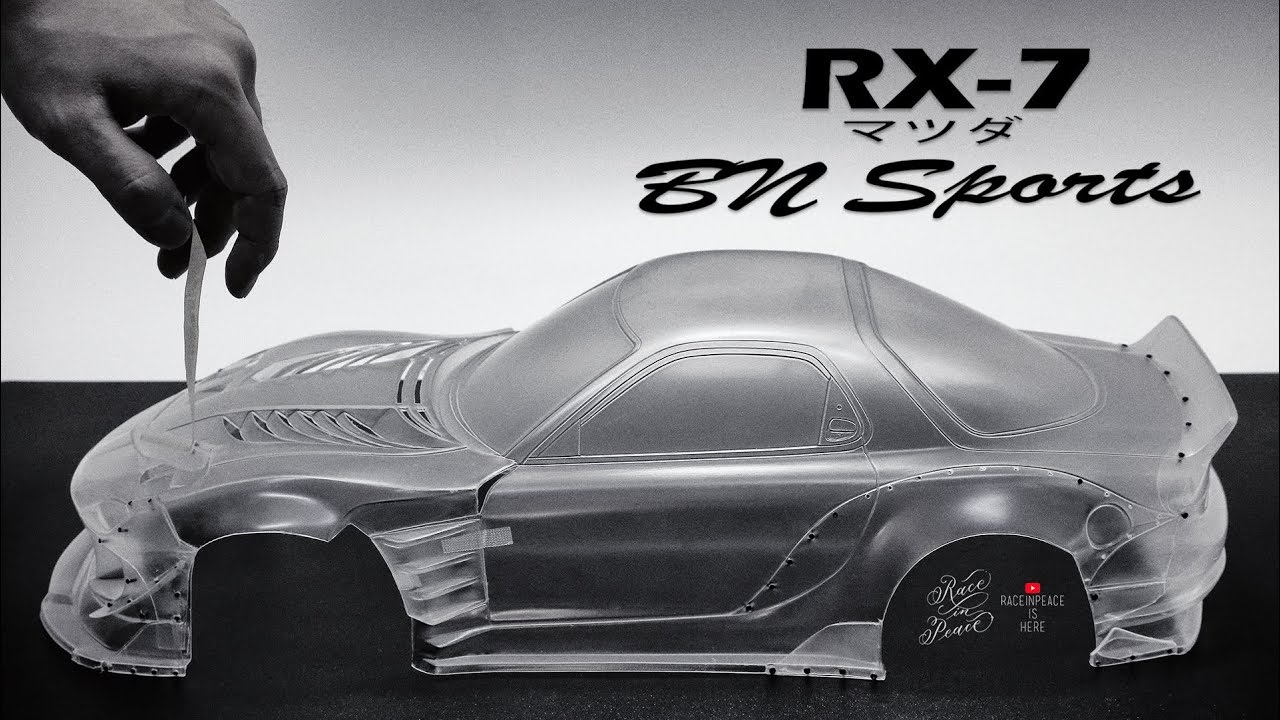 パンドラRC マツダRX7 FD3S BNスポーツ ボディを未塗装のまま