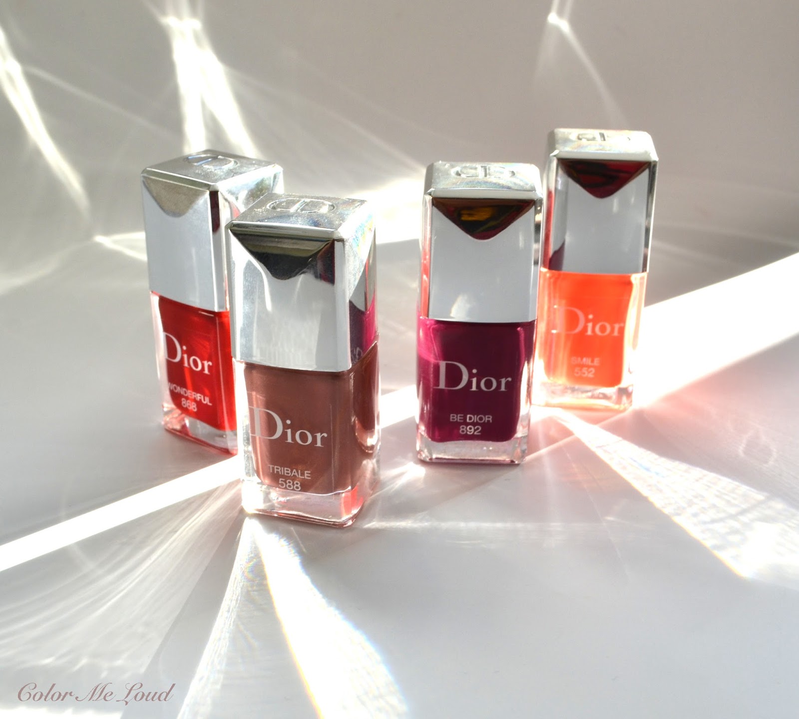 Dior Vernis #558 Tribale, #552 Smile, #868 Wonderful, #892 Be Dior