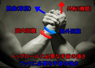 リストリバースカール 背面でも 手首リスト 順手逆手でアーム