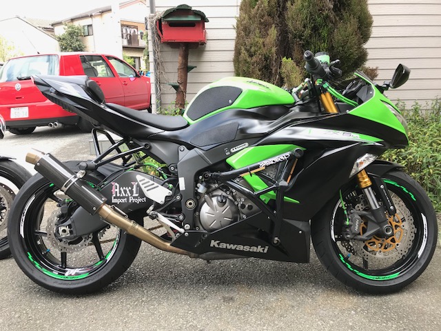 お客様への施工 ZX6R 13- スタントカスタム