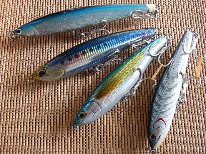 青物プラグセット ミノーポッパーダイペン 7点セット 青物プラグセット