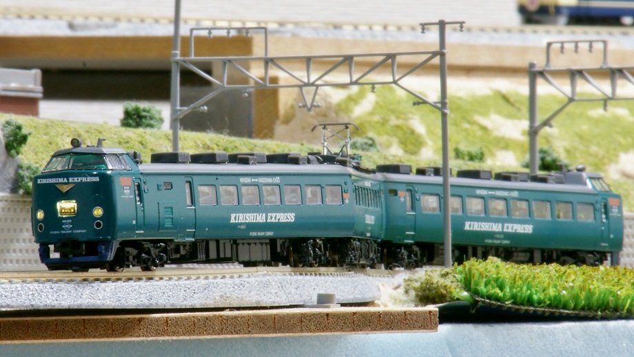 鉄道模型】485系「KIRISHIMA EXPRESS」グリーン塗装 - ビスタ模型鉄道
