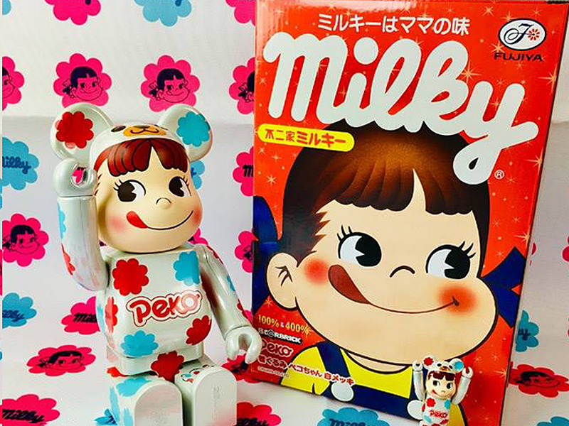 2月5日10時発売 着ぐるみ ペコちゃん BE@RBRICK ミルキー 白メッキ 100