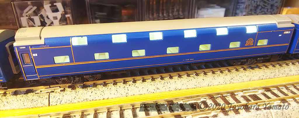 N-Gauge KATO 24系北斗星(2) 室内灯整備など - 重単5175(FC2版)