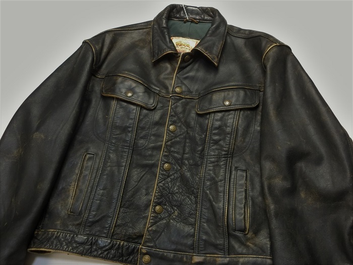 90's Lee TREVOR LEATHER JACKET | 古着屋 SUNNY HEART