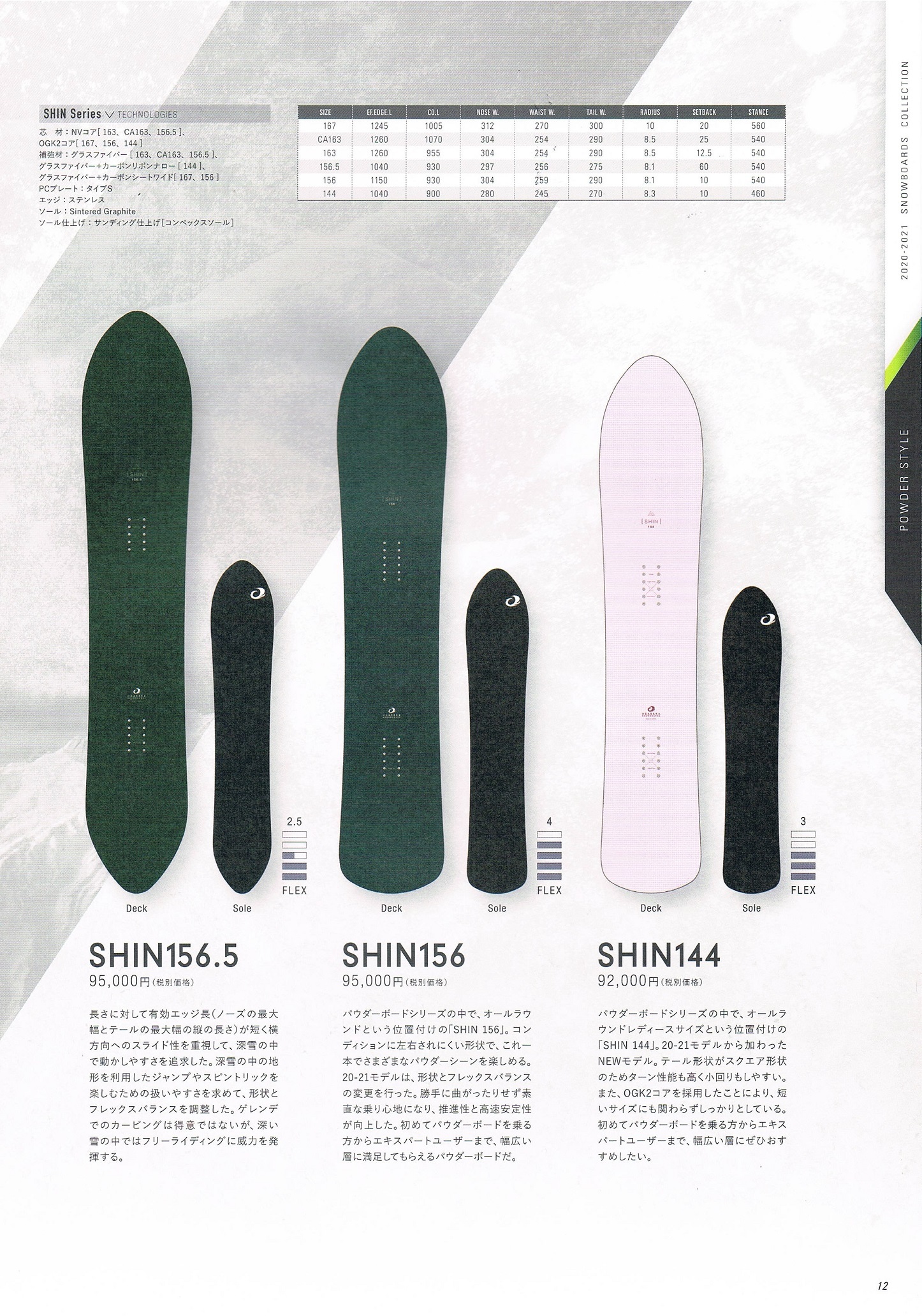ogasaka RX-2 SHRビンディング アルペンスノーボード 152cm 20-21
