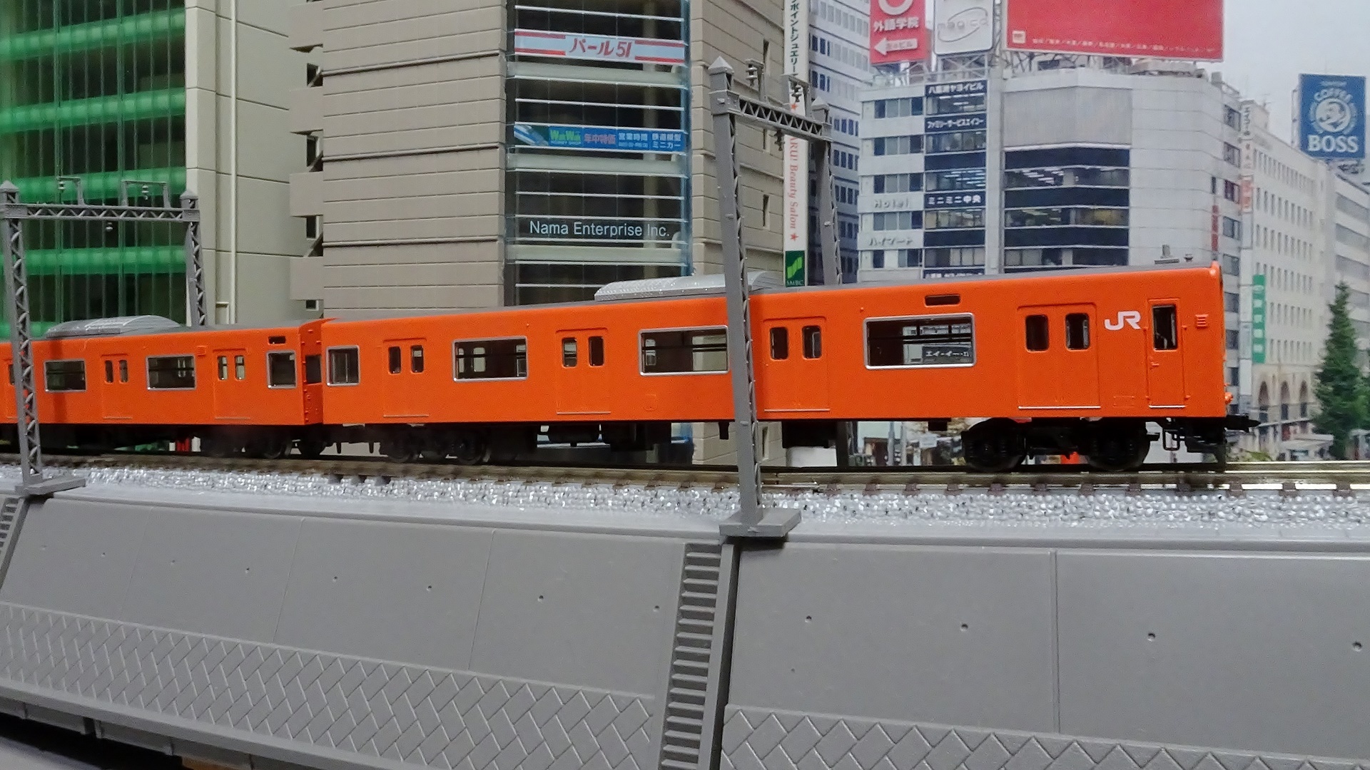 新車入線】JR201系 JR西日本30N更新車 オレンジーGMと比べて