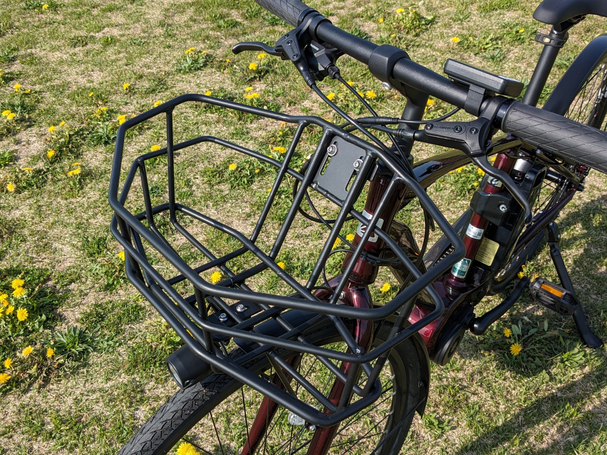 あさひ・オフィスプレスeの前カゴを交換 | カナジテ！～ロードバイク日記