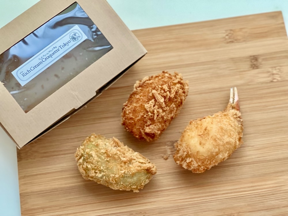 ズワイガニたっぷり♪〈リッチクリームコロッケ東京〉の「蟹クリーム