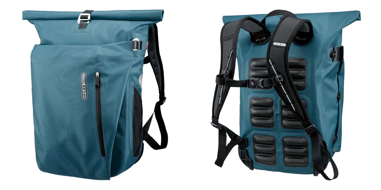 Ortlieb Vario PS パニアバッグは手間いらずでバックパックに変身