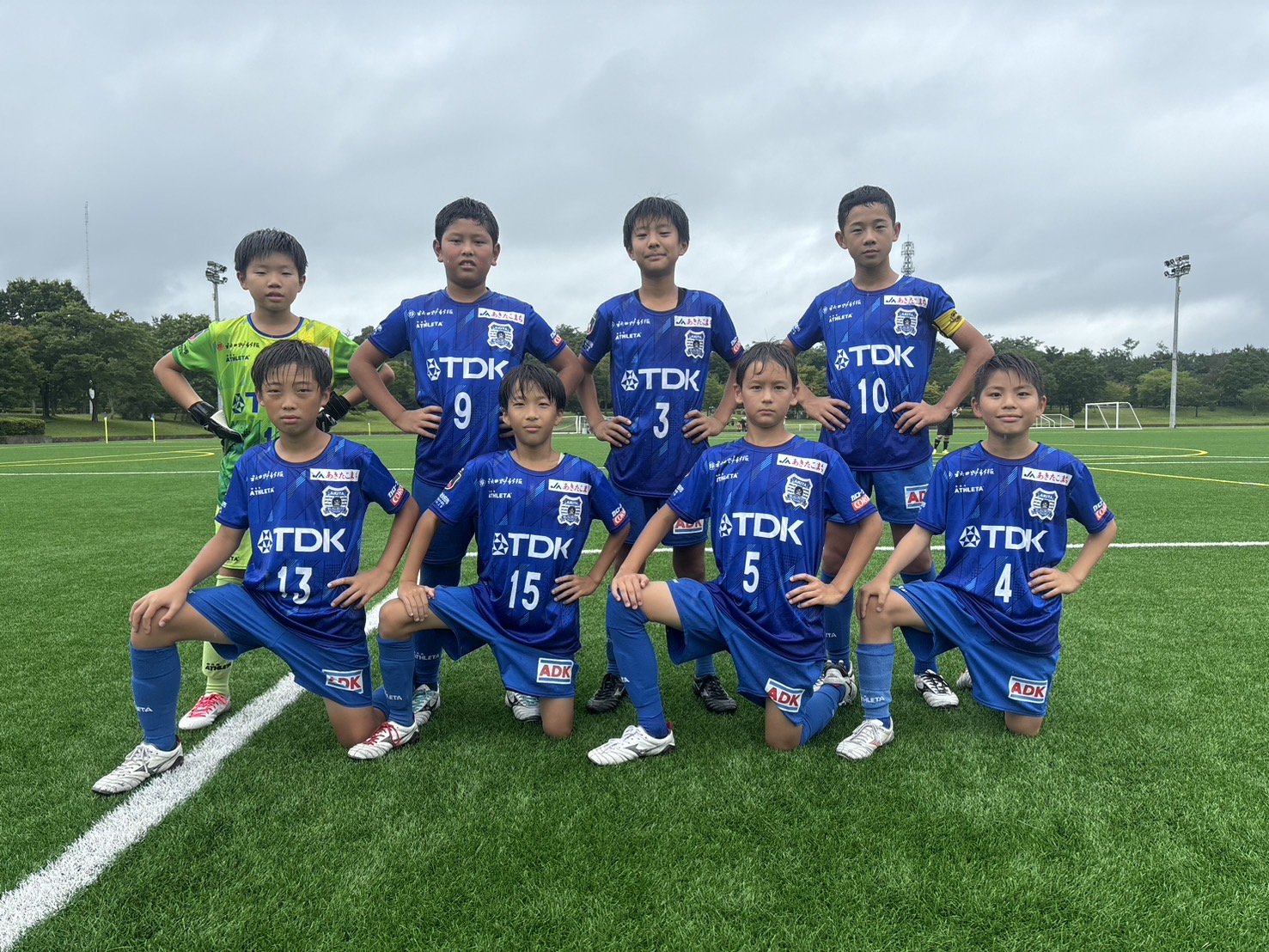 ブラウブリッツ秋田 アカデミー長袖ピステ 上下 セットアップ ネイビー