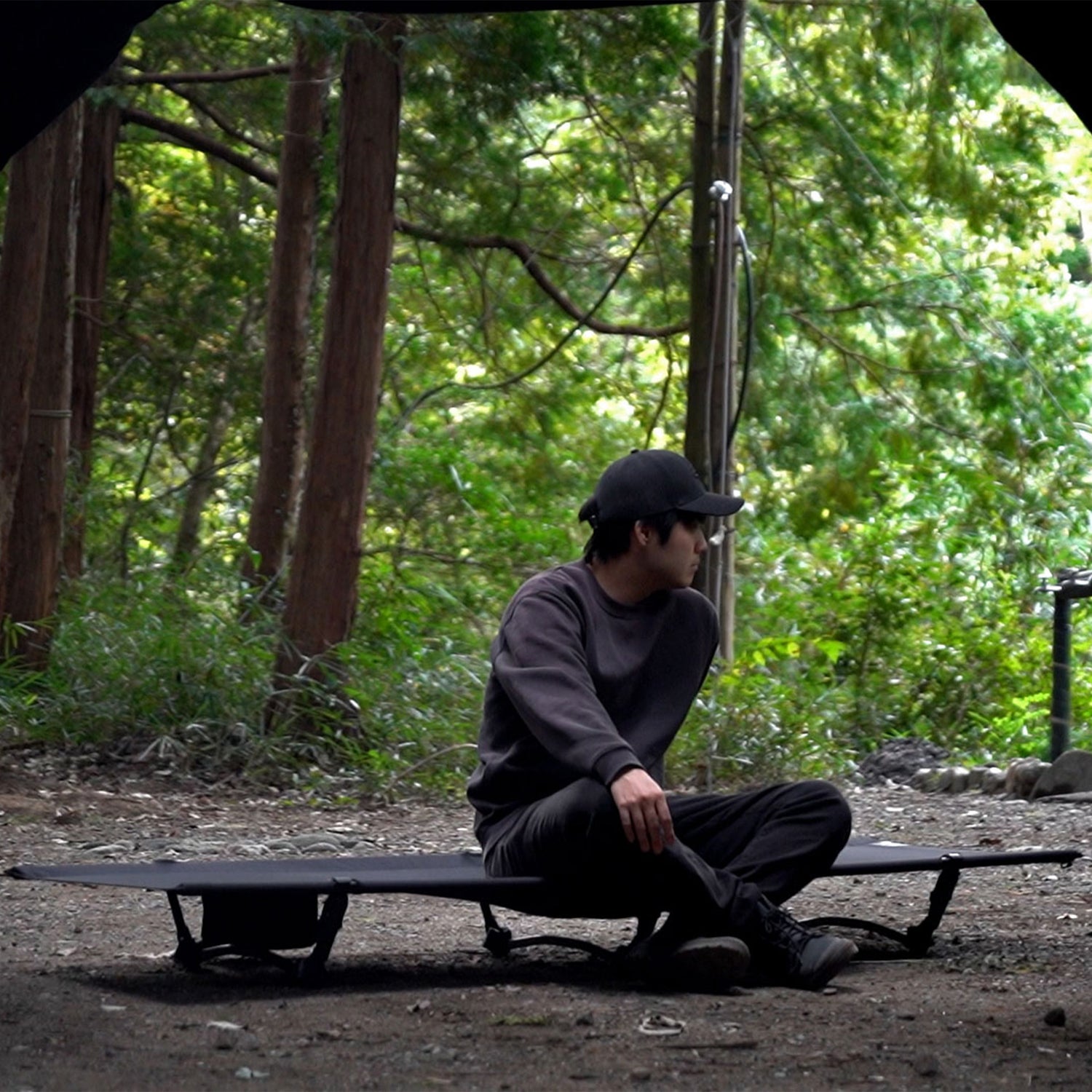BLACK CAMP COT ブラックキャンプ コット ベッド アウトドア 黒 超軽量