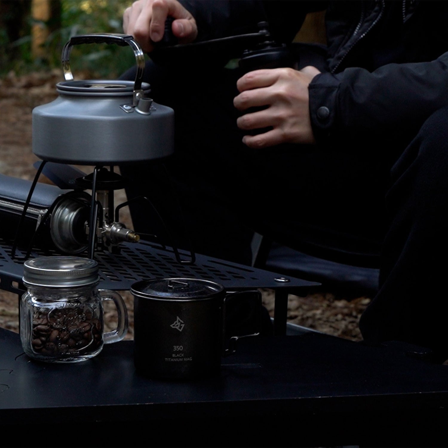 BLACK TITANIUM MUG ブラックチタンマグ チタンマグカップ アウトドア