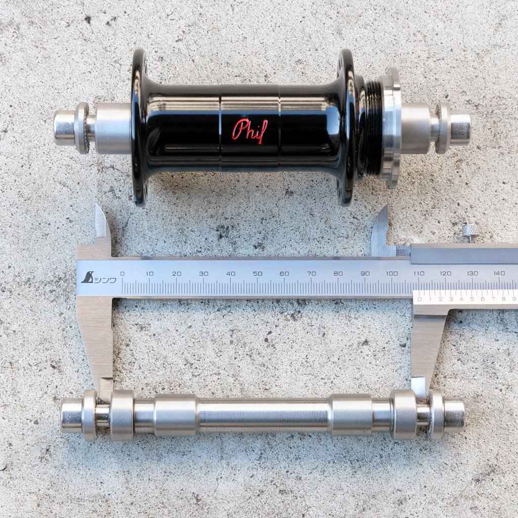 PHILWOOD* low flange track hub front (black) - BLUE LUG ONLINE STORE