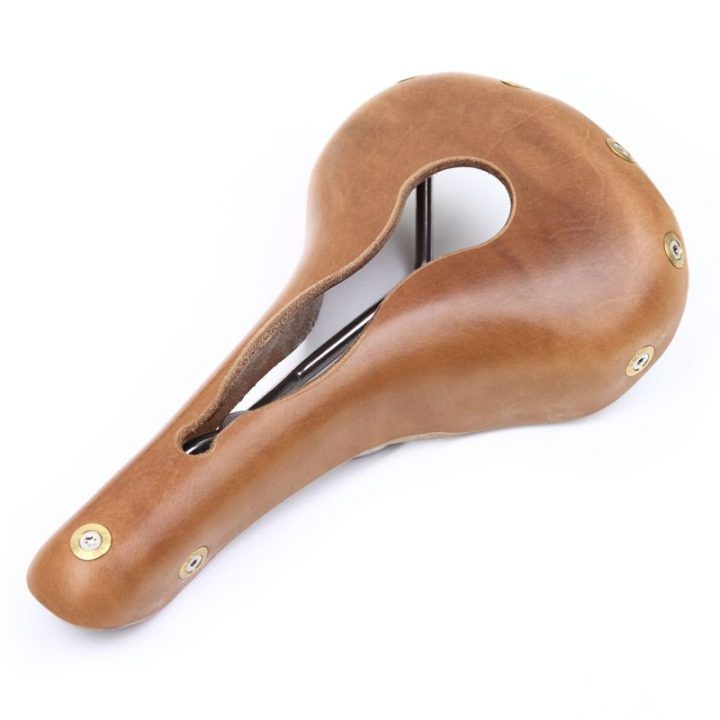BERTHOUD* aspin leather saddle (natural) - BLUE LUG GLOBAL ONLINE