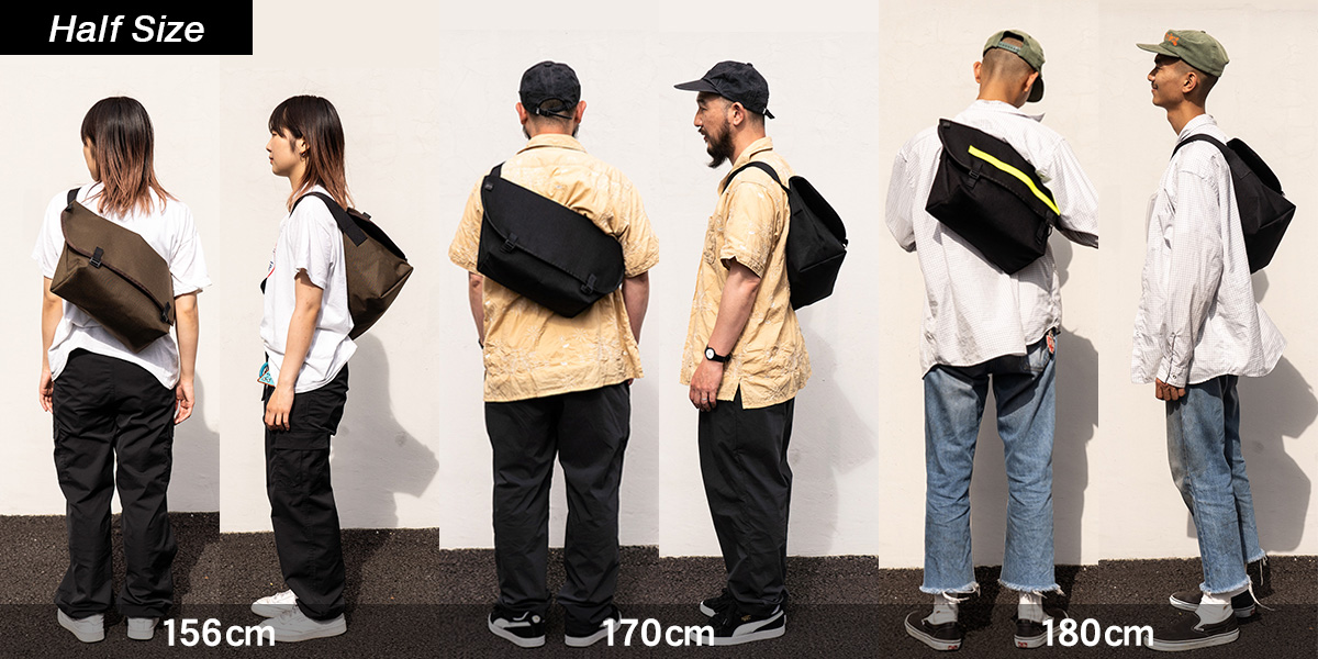 BLUE LUG* the messenger bag half (brown) - BLUE LUG GLOBAL ONLINE