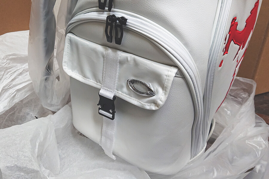 OAKLEY キャディバッグ ホワイト/レッド OAKLEY（オークリー