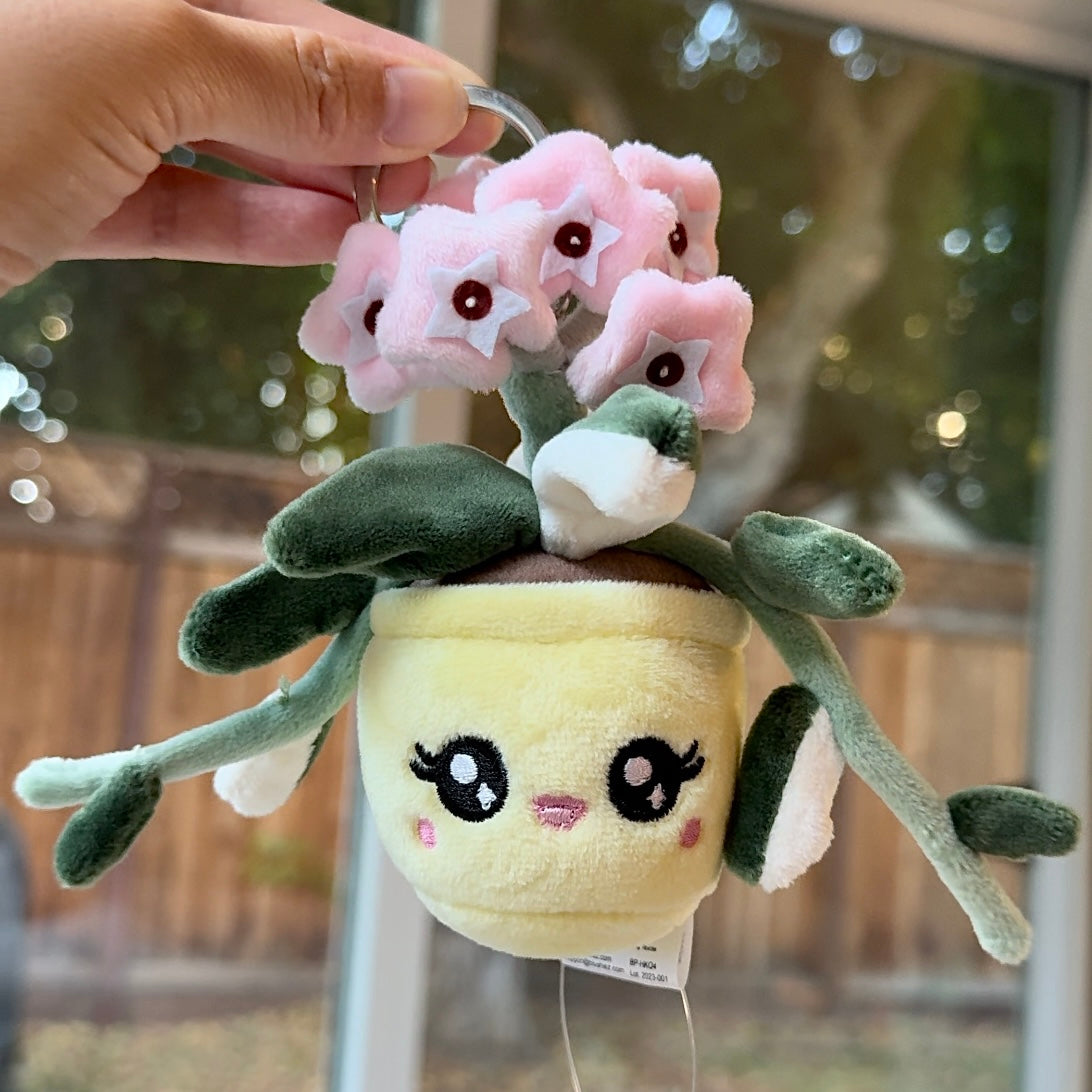 Hoya Carnosa 'Krimson Queen' Plush Keychain – 5″ Variegated