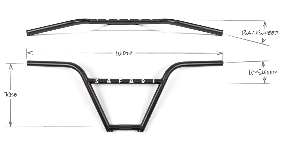 BSD S4F4RI BARS - Reed Stark signature 4 piece BMX handlebar – BSD BMX