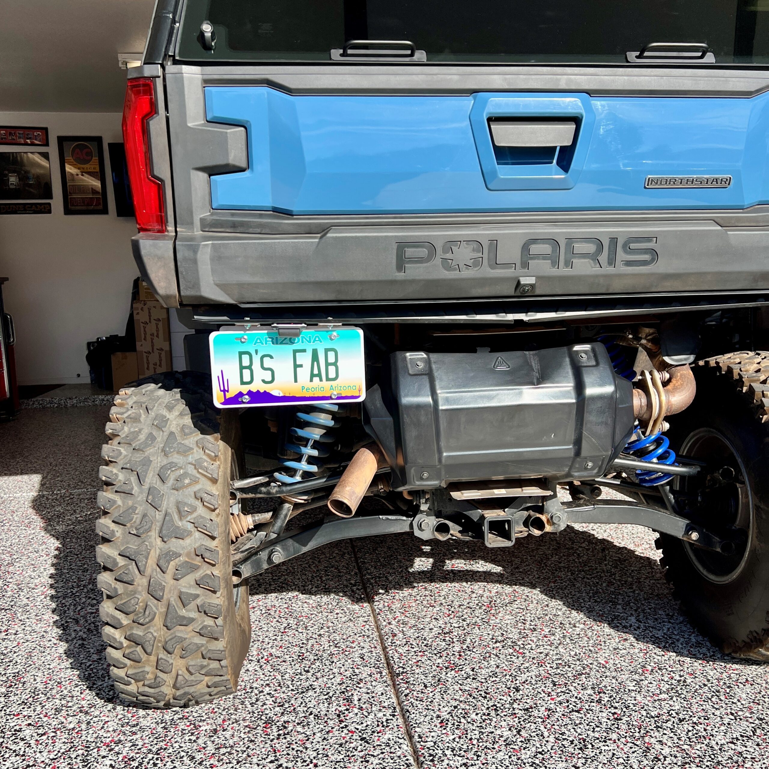 Polaris Xpedition Full Size License Plate Bracket with LED Light