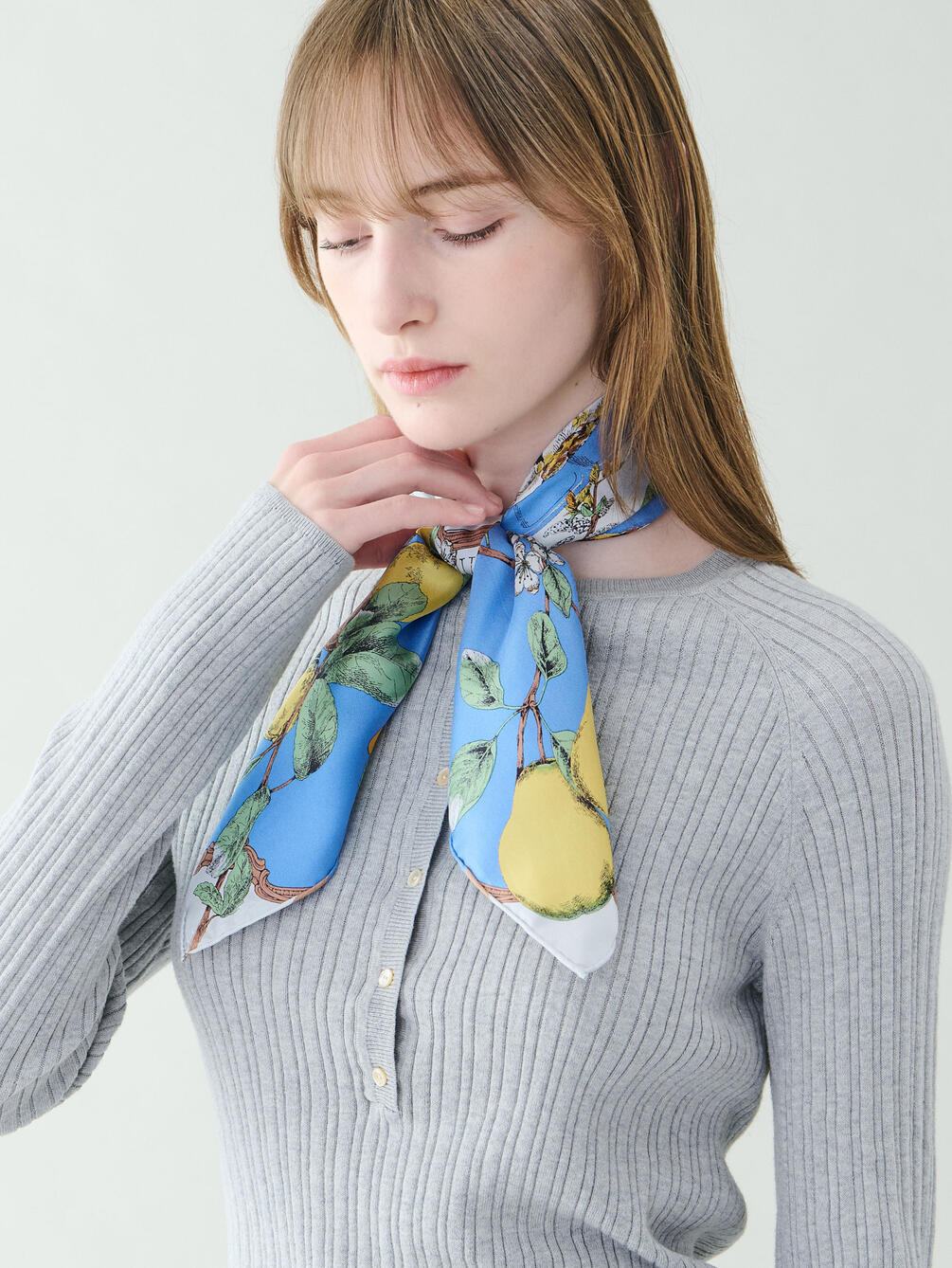 manipuri | シルクスカーフ アンティークレシピ 65×65 WOMEN