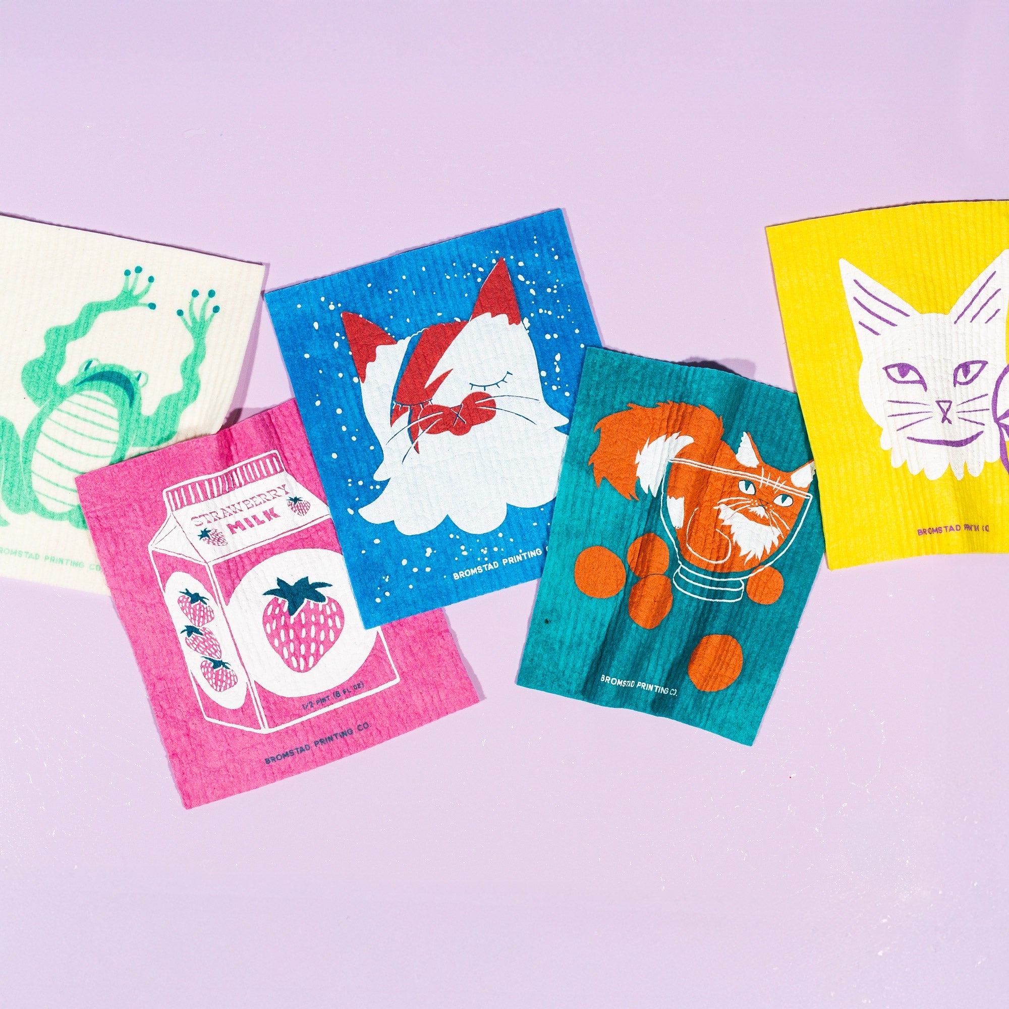 David Bowie Cat - Sparkle Sticker – Bromstad Printing Co.
