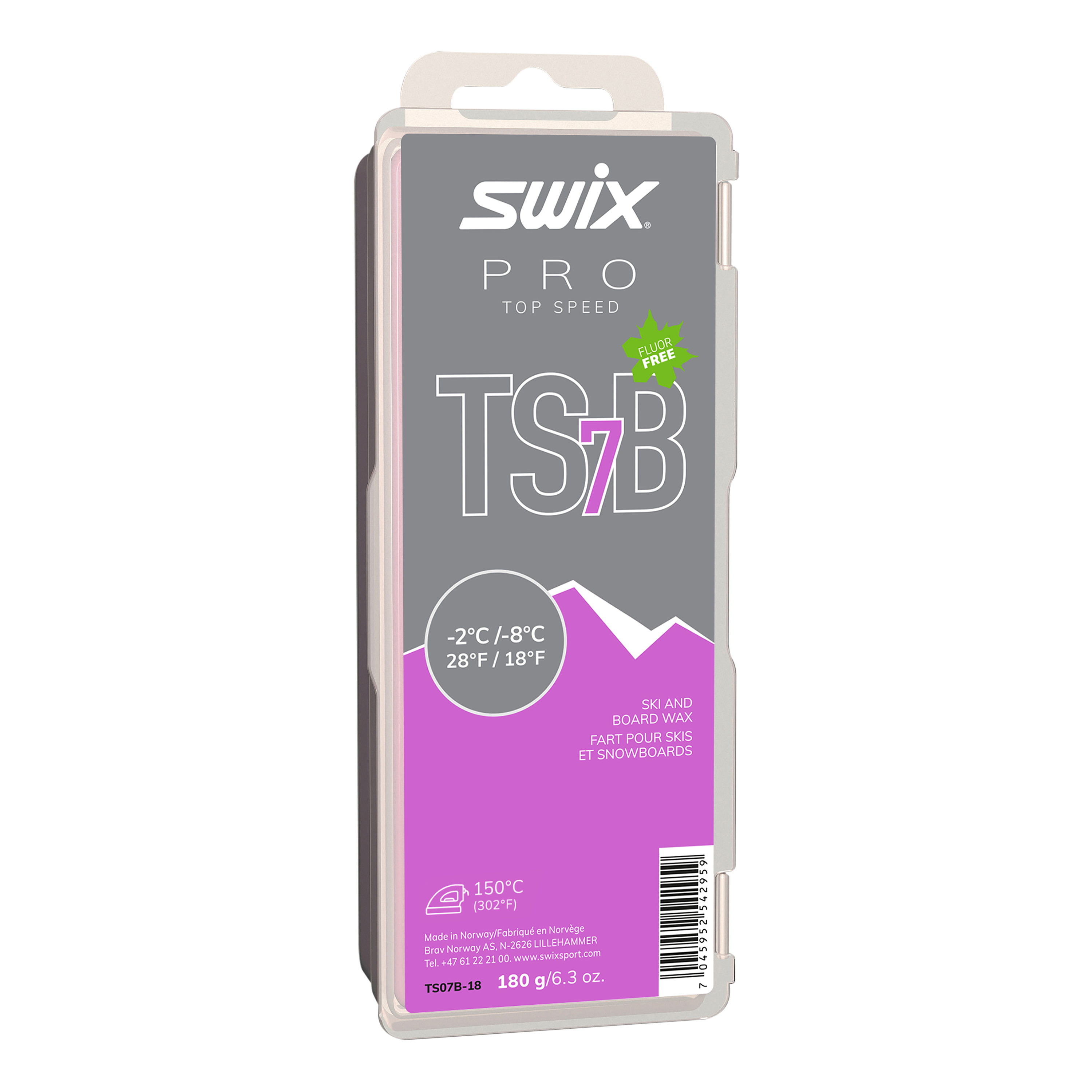 TS7 Black, -2°C/-8°C, 180g | Swix