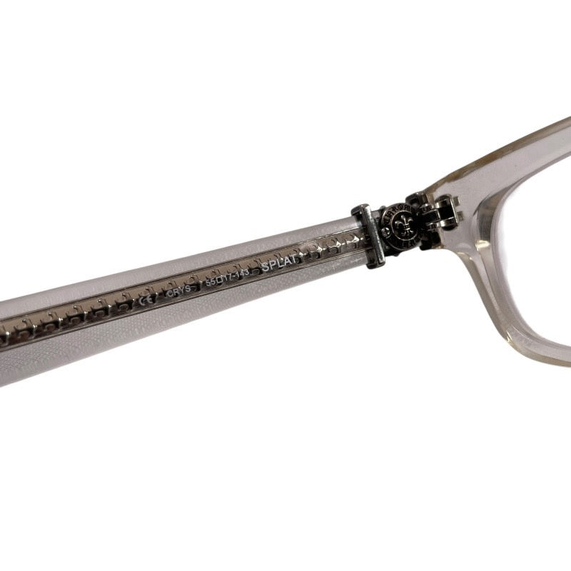 CHROME HEARTS】クロムハーツ SPLAT CRYS メガネメンズ クリアフレーム