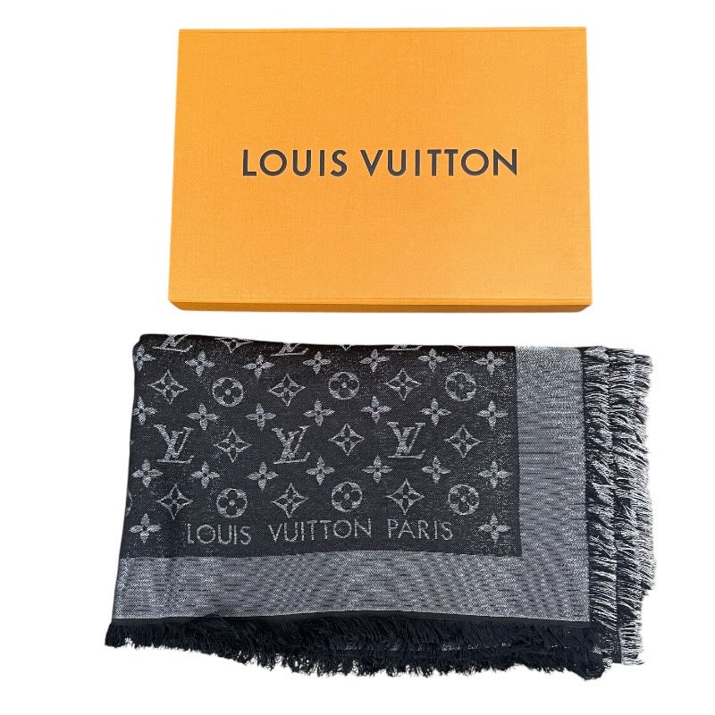 LOUIS VUITTON】ルイ・ヴィトン ショール モノグラム シャイン M75123