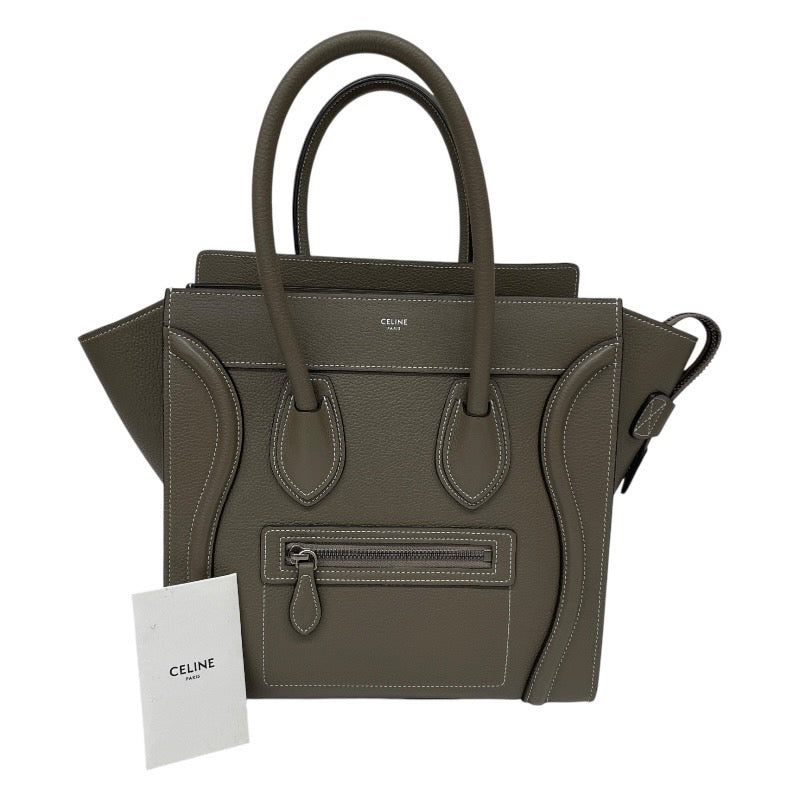 CELINE】セリーヌ ラゲージ マイクロ ショッパー トートバッグ レザー