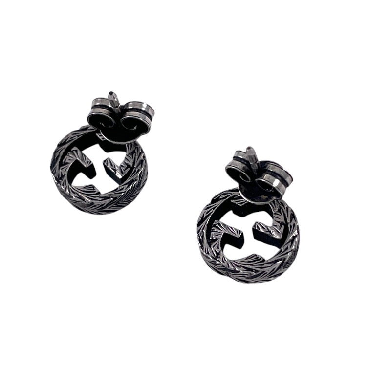 GUCCI】グッチ インターロッキングG 457109 ピアス シルバー925メンズ