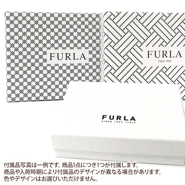 Brandol / FURLA フルラ 二つ折り財布 レザー スクエア バイカラー