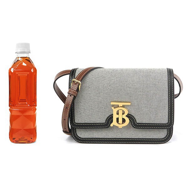 Brandol / BURBERRY バーバリー ショルダーバッグ TBバッグル グレー