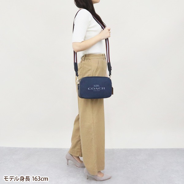 Brandol / COACH コーチ ショルダーバッグ ロゴ デニム カメラバッグ