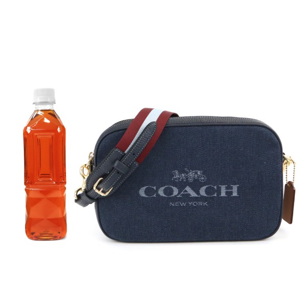 Brandol / COACH コーチ ショルダーバッグ ロゴ デニム カメラバッグ