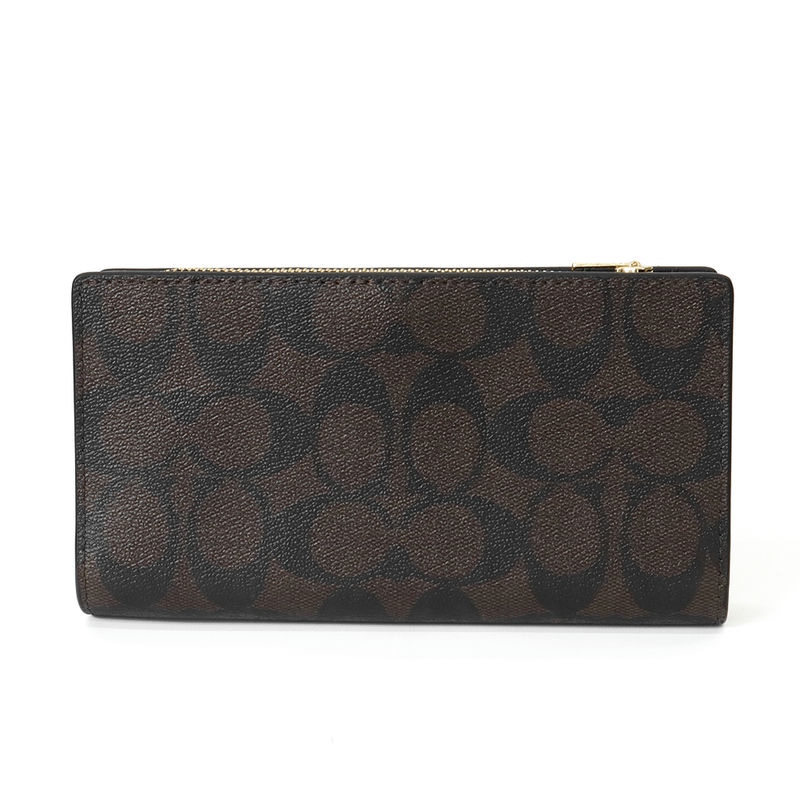 Brandol / COACH コーチ 長財布 シグネチャー スリム ジップ