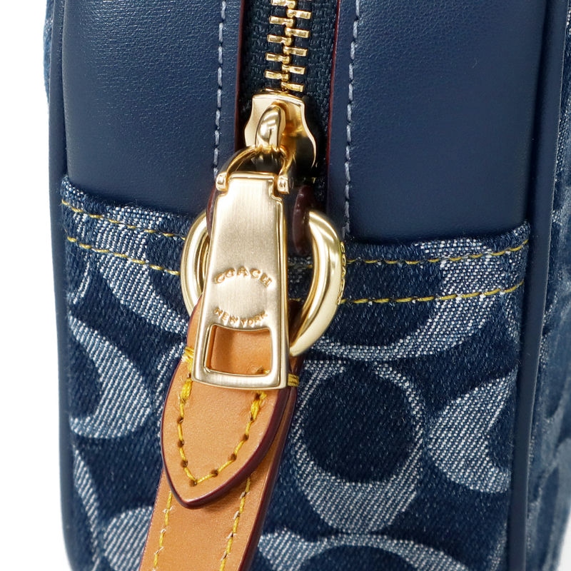 Brandol / COACH コーチ ショルダーバッグ シグネチャー デニム カメラ