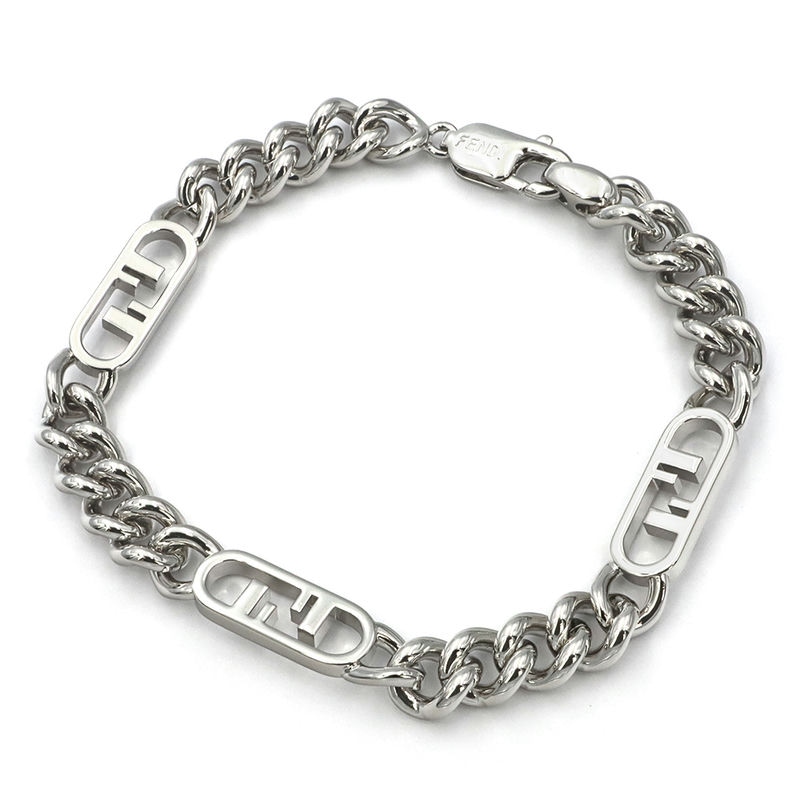 Brandol / FENDI フェンディ ブレスレット FF チェーンブレス Sサイズ