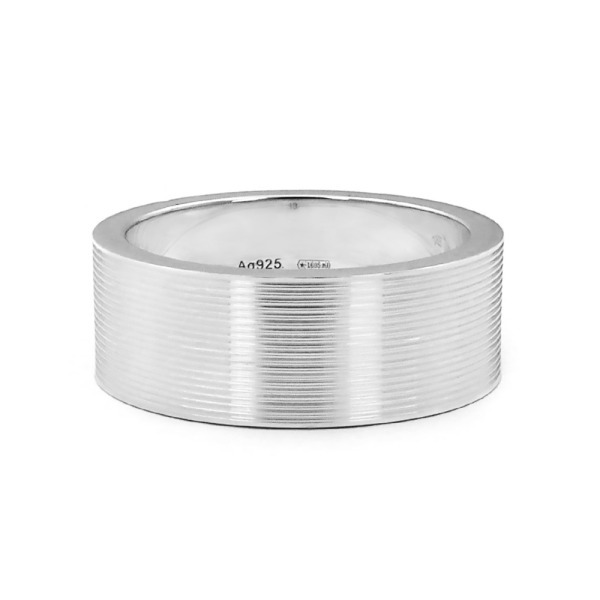 Brandol / GUCCI グッチ 指輪 シンプル ロゴ リング 23号シルバー
