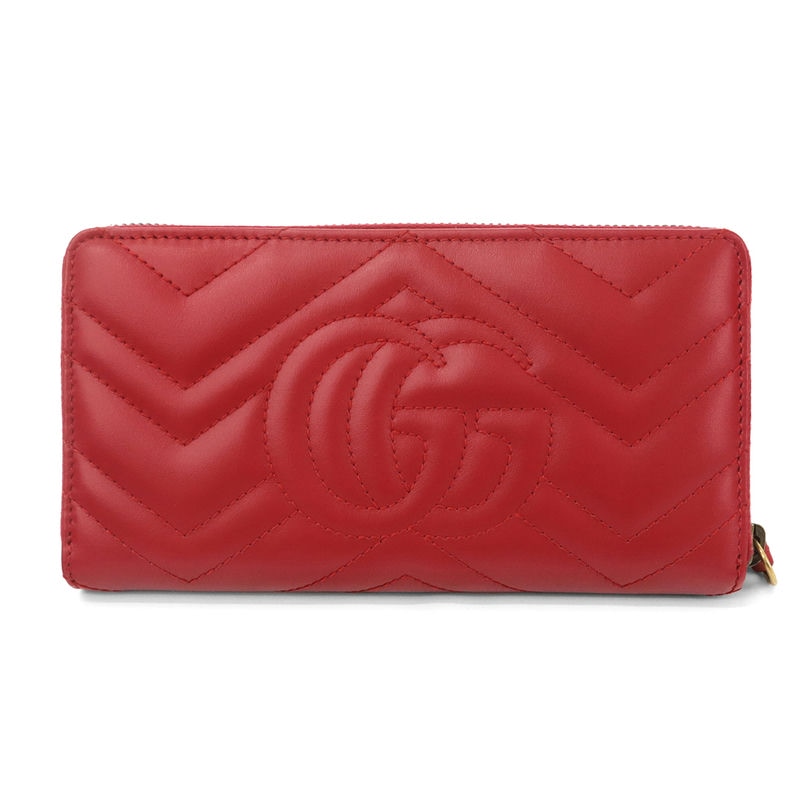 Brandol / GUCCI グッチ ラウンドファスナー長財布 GG マーモント