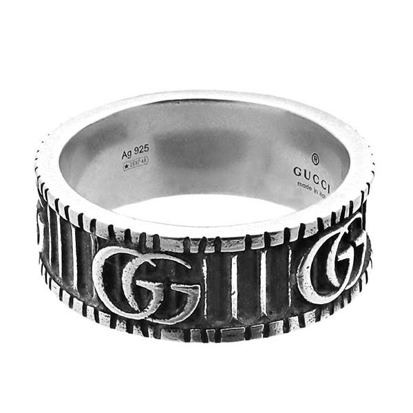 Brandol / GUCCI グッチ リング ダブルG シルバーリング 21号 551899