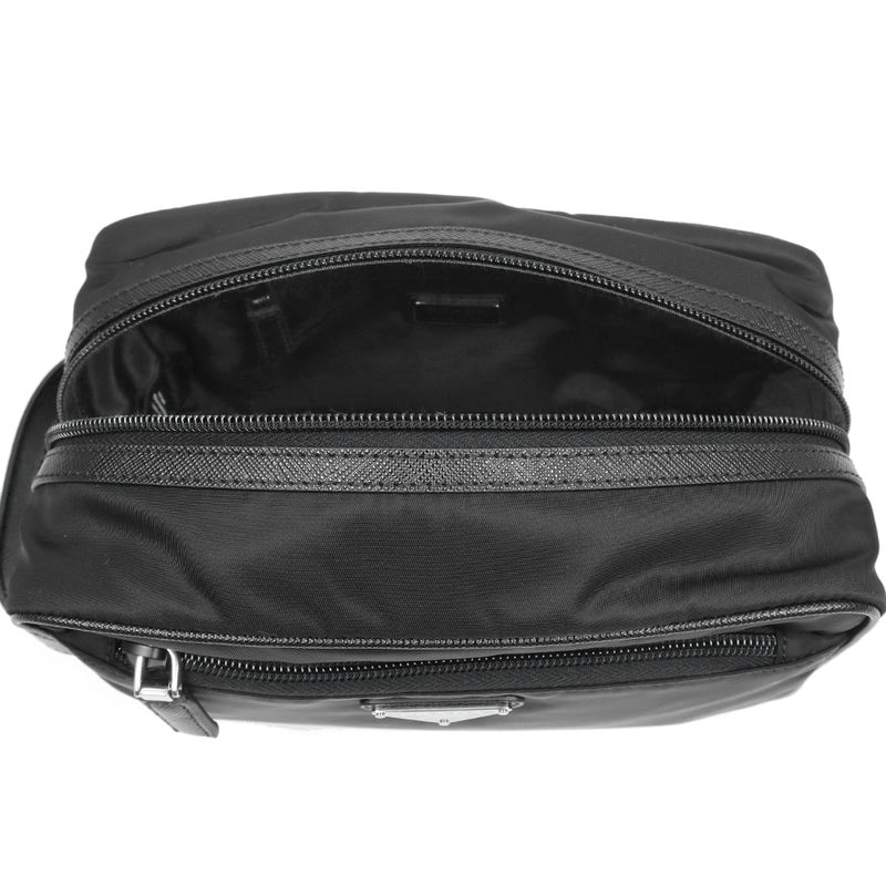 Brandol / PRADA プラダ クラッチバッグ 三角ロゴ 箱型 セカンドバッグ