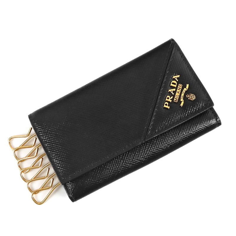 Brandol / PRADA プラダ キーケース サフィアーノ レザー ブラック