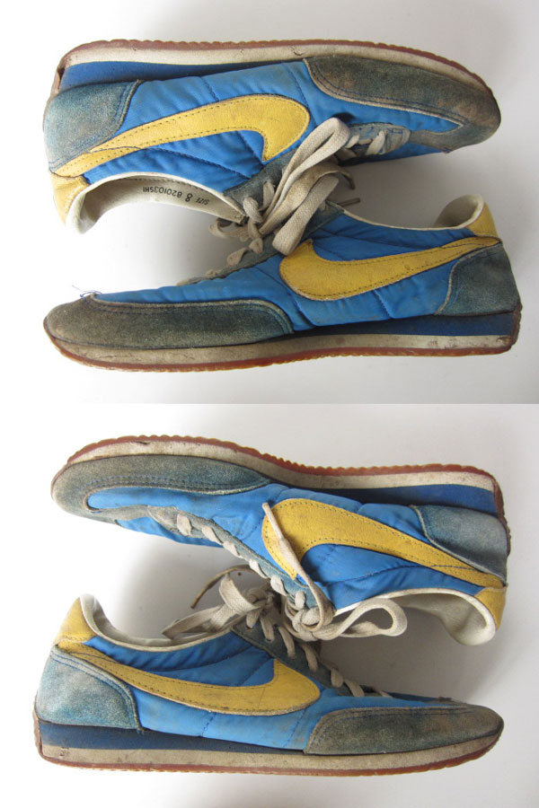 ビンテージ/80's/NIKE/ナイキ/オセアニア/スニーカー/青系×黄色系【幅