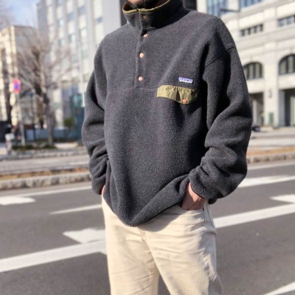 XS相当 patagonia snap t スナップt バターナッツ ビンテージ