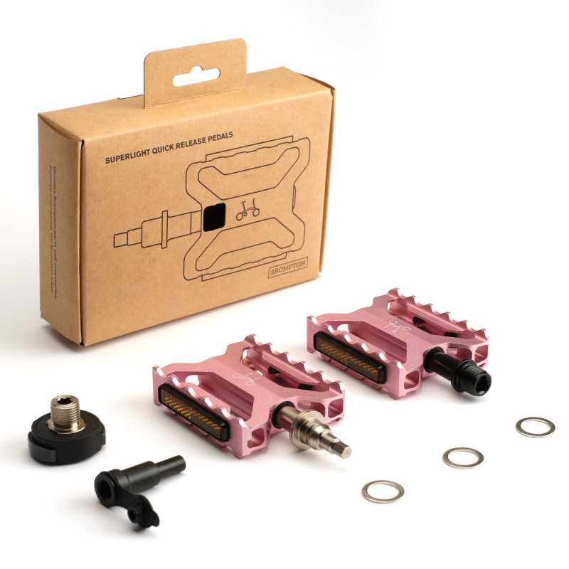 Brompton pedals | Brompton Superlight Quick Release Pedals - pink