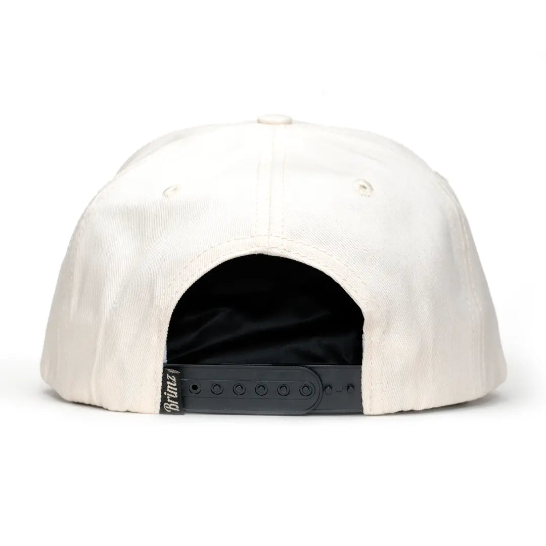 Brimz Classic Cotton Hat | Off White/Black – Brimz Supply