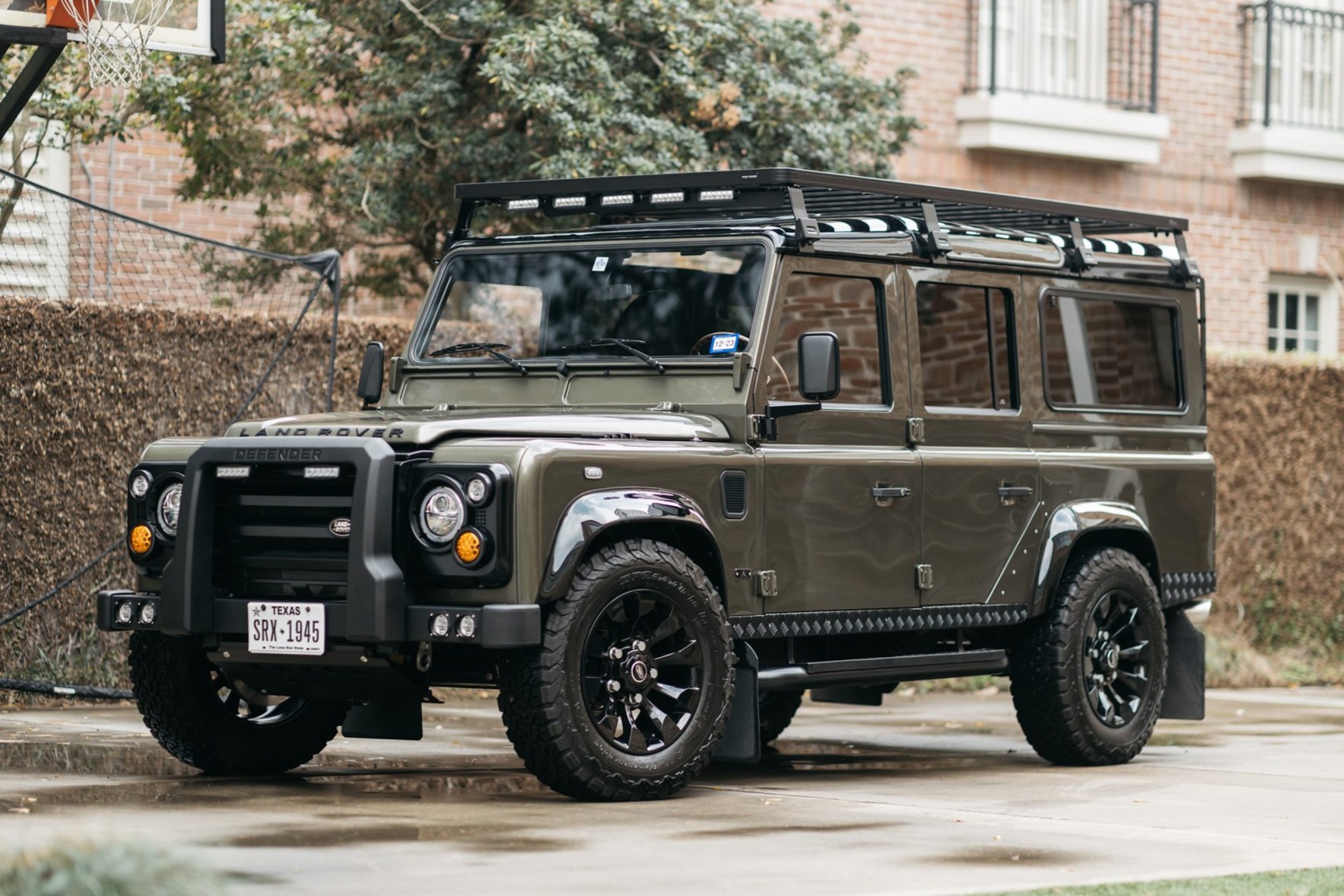 LS3-Powered Arkonik 1993 Land Rover Defender 110 for sale on BaT