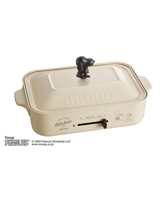 FS】PEANUTSコンパクトホットプレート エクリュの通販 | BRUNO online